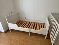 Cama extensível Sundvik + Colchão
