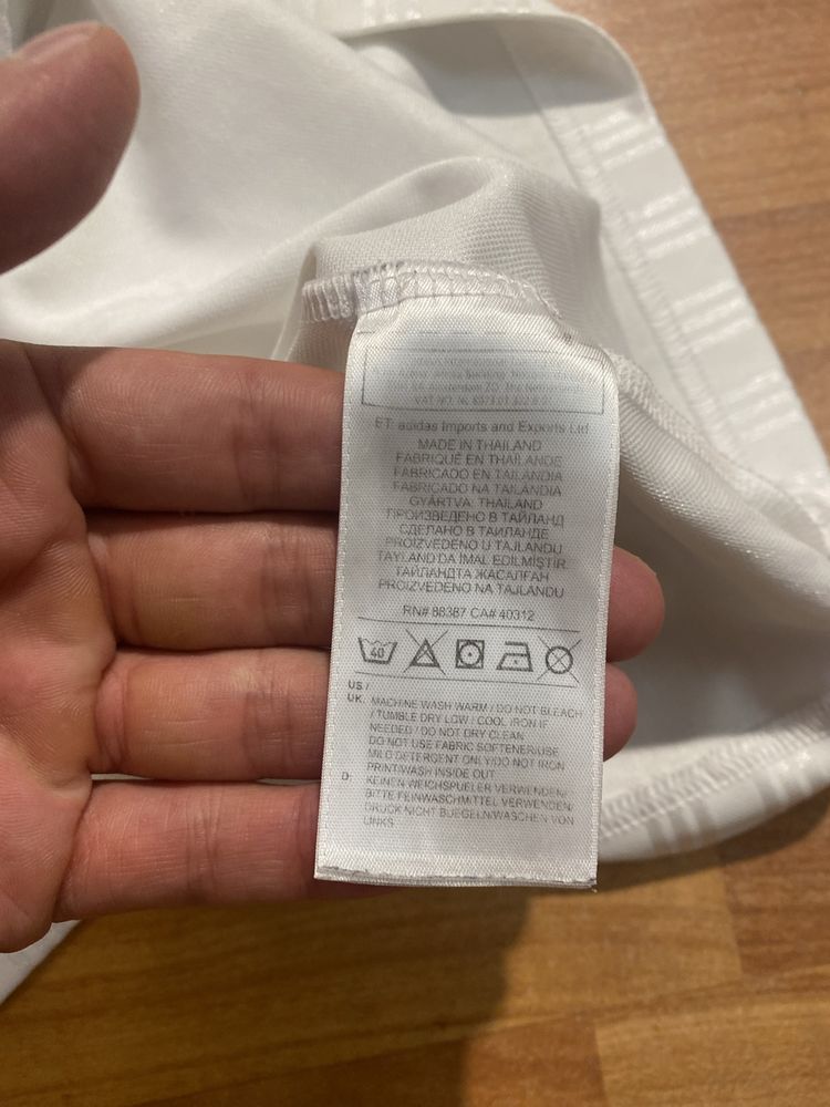 (S) ADIDAS Белая спортивная футболка джерси джерсі jersey soccer