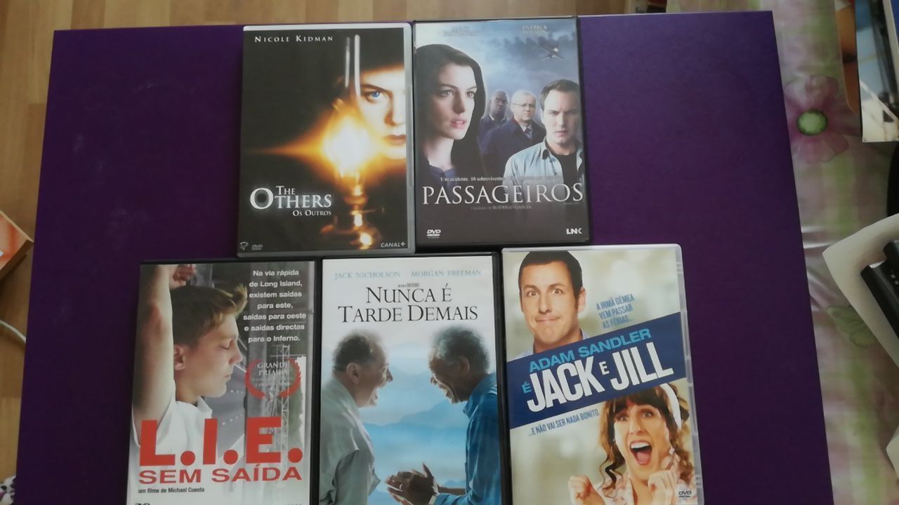 DVDs The Others/ Passageiros/L.I.E./Nunca é tarde/Jack&Jill