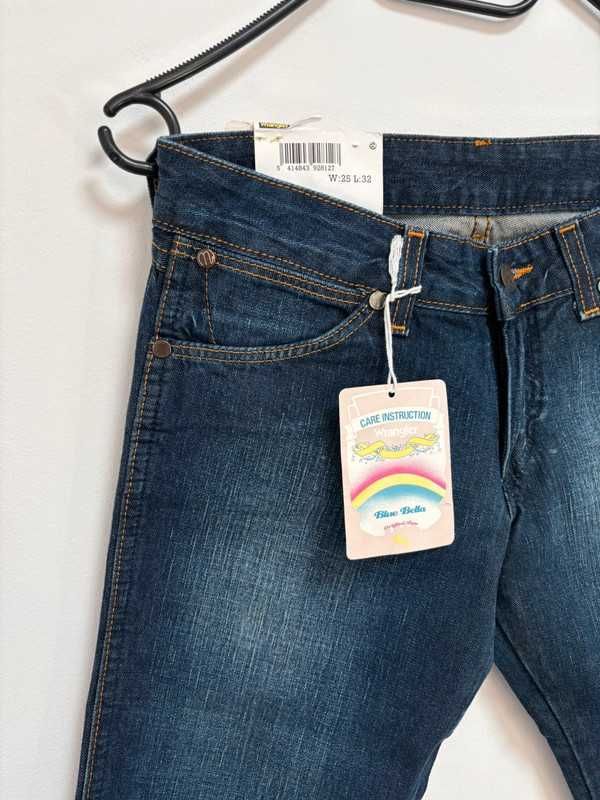Wrangler Megan W25 L32 Damskie Jeansy Bootcut Dark Blue nowe