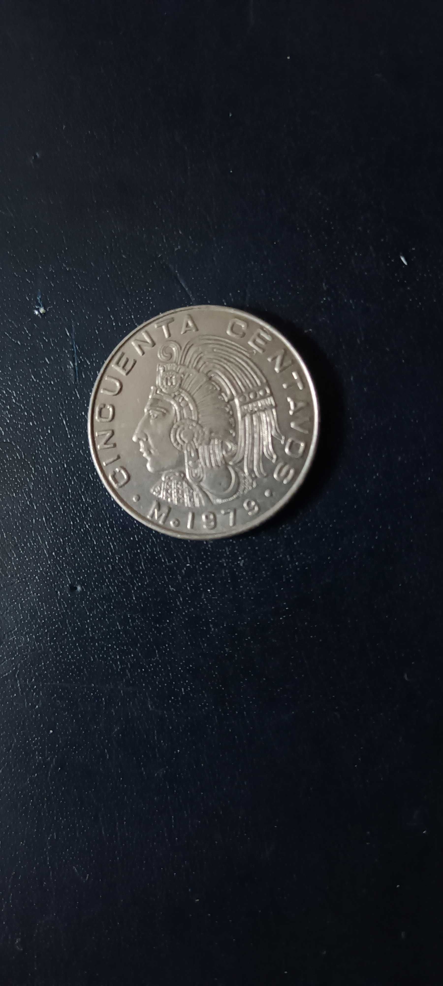 Moeda Cinquenta Centavos do México ano 1979