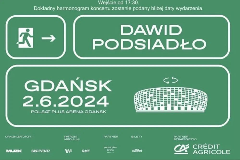 Bilety VIP Dawid Podsiadło Gdańsk