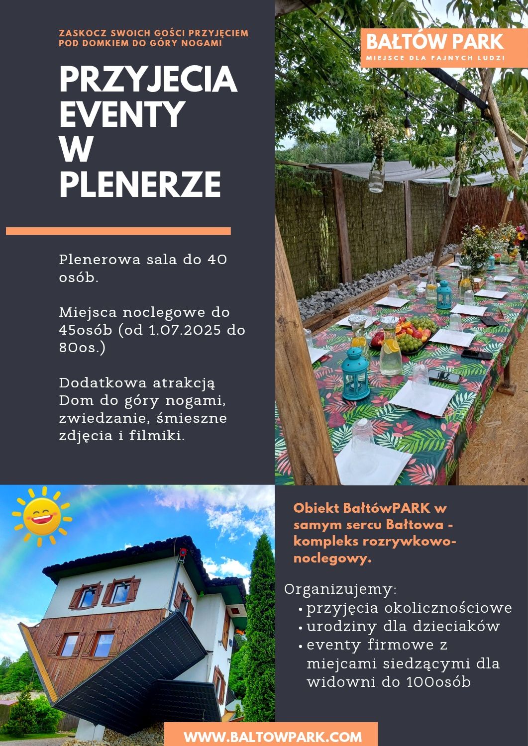 Sala Lokal do wynajęcia Plenerowy Kino Plener Bar Aloha Nocleg BAŁTÓWi