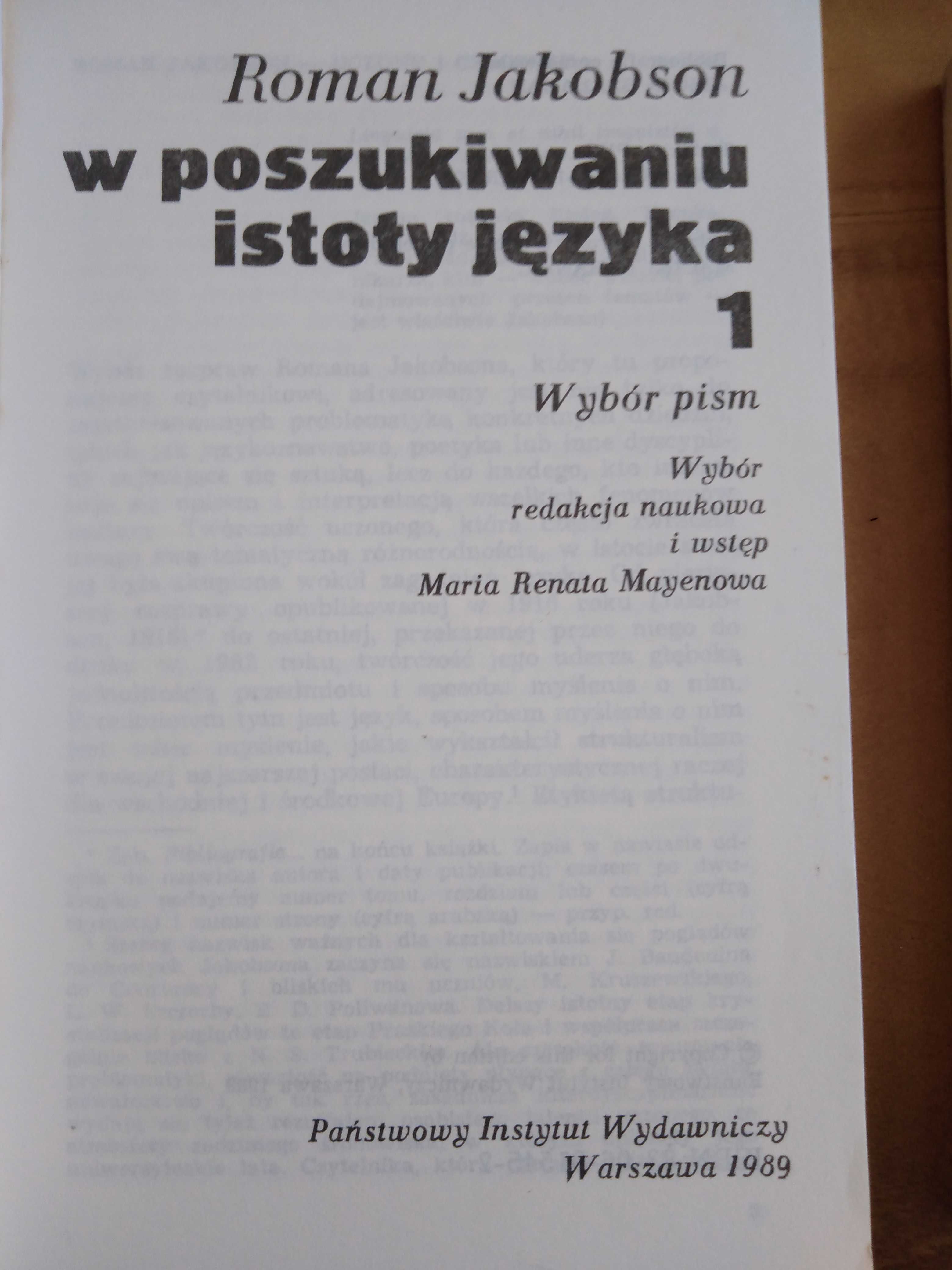 W poszukiwaniu istoty języka - Roman Jakobson- cz.1  i 2