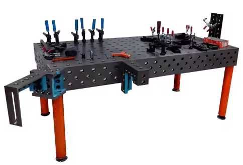 Mesa de Soldadura 3D D16 em Ferro Fundido + Acessórios