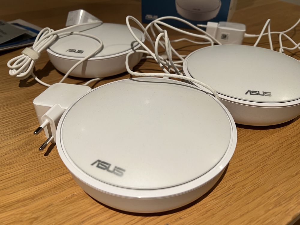 WIFi mesh Router ASUS Lyra (2200Mb/s a/b/g/n/ac) zestaw 3szt. Jak Nowy