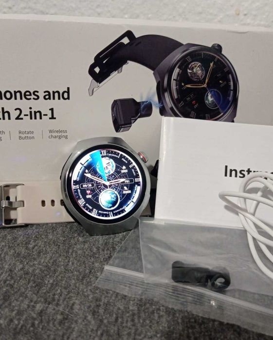 Smartwatch com Headphones 2in1 - Novo!!