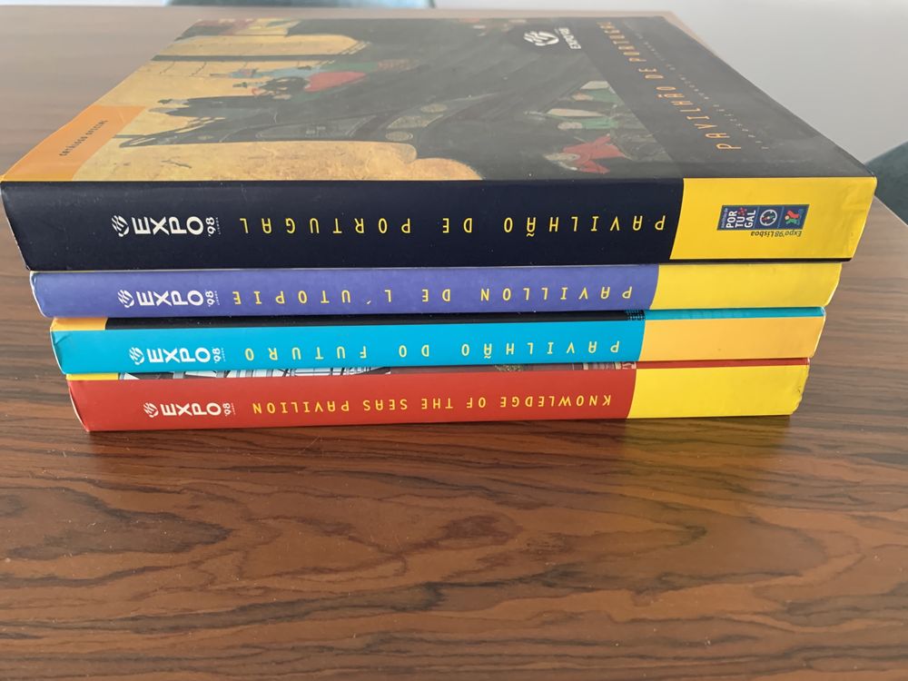 Expo 98 livros Utopia, Conhecimento, Portugal e Futuro