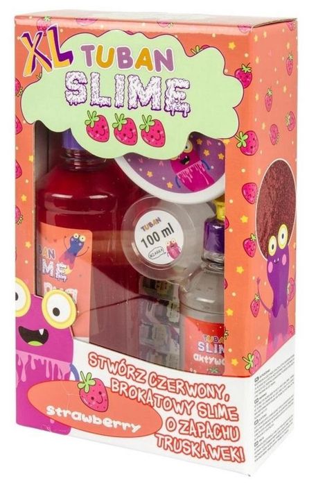 Zestaw DIY Slime - Truskawka XL TUBAN Tuban pudełko,267x164 mm