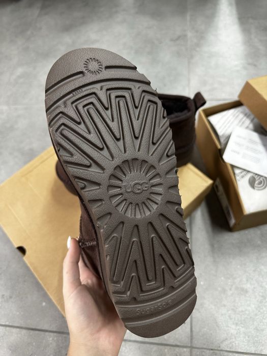 Жіночі натуральні уггі угги Ugg Ultra Mini Platform Brown/шоколад 38