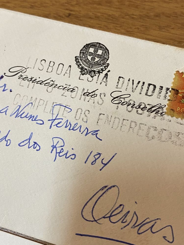 Cartão Presidente Oliveira Salazar