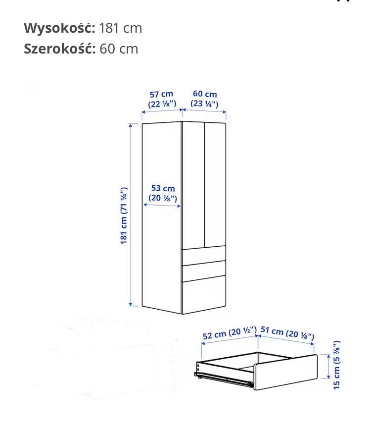 Szafa+ szafka stuva Ikea