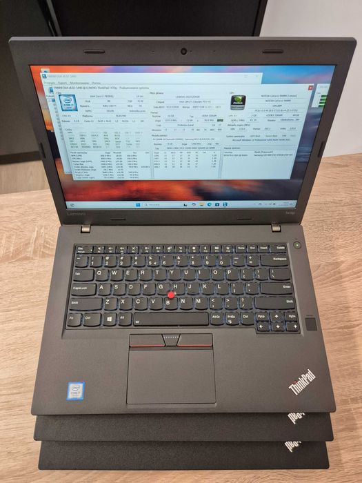Laptop Lenovo, grafika geforce, procesor i7 7gen. 16GB ram, dysk 256gb