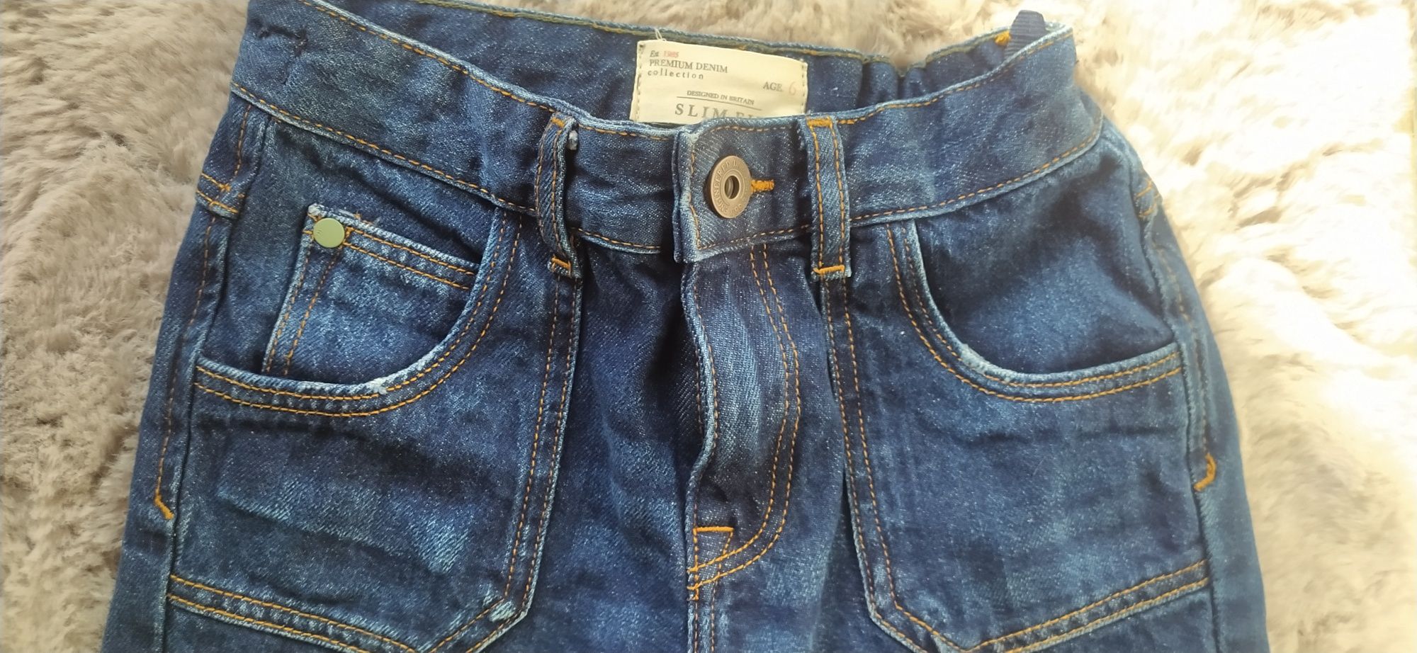 Denominację spodnie jeansy chłopiec 6 lat
