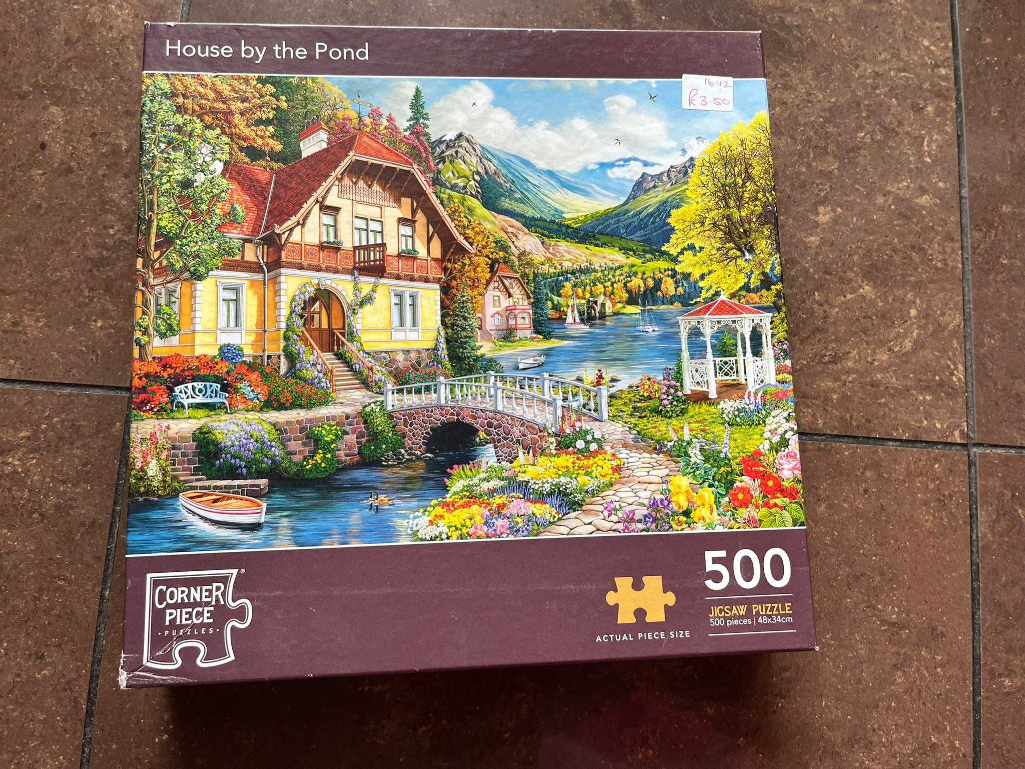 Puzzle Corner Piece House by the Pond 500