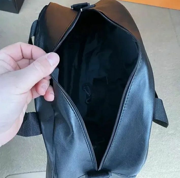 Спортивная кожаная фитнес сумка puma, сумка груша в спортзал