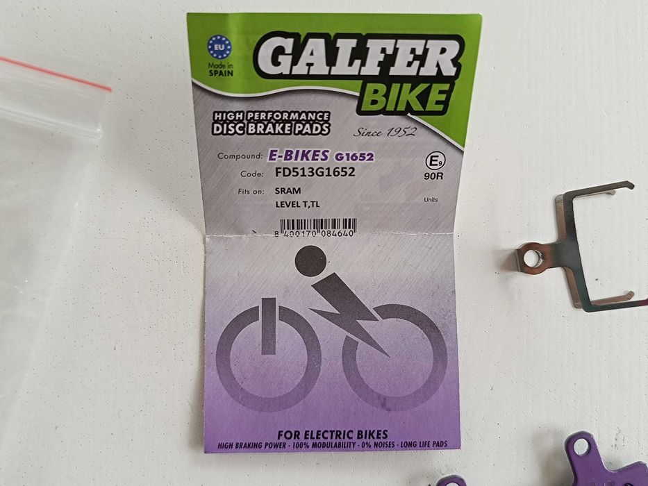Rowerowe klocki hamulcowe Galfer E-Bikes FD513G1652 - Sram Level T, TL