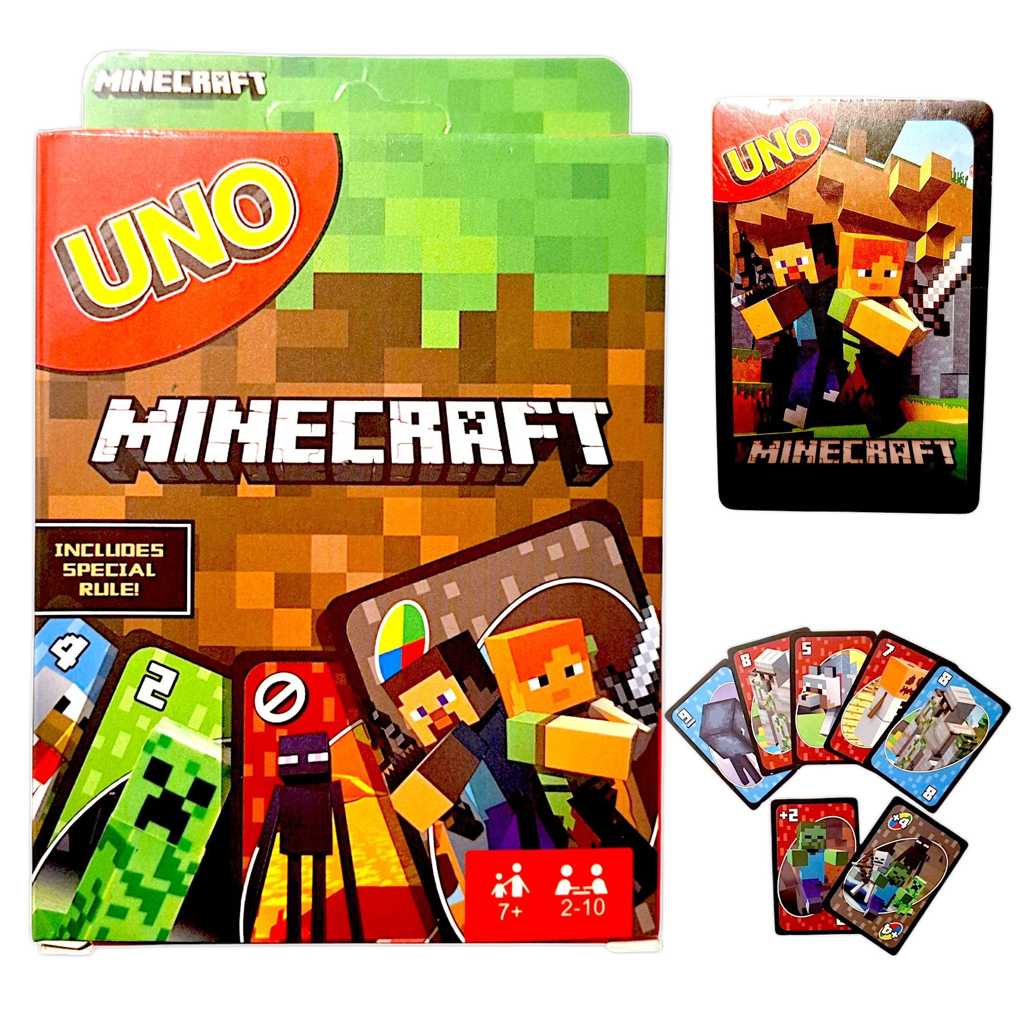 Karty do gry UNO klasyczne i MINECRAFT