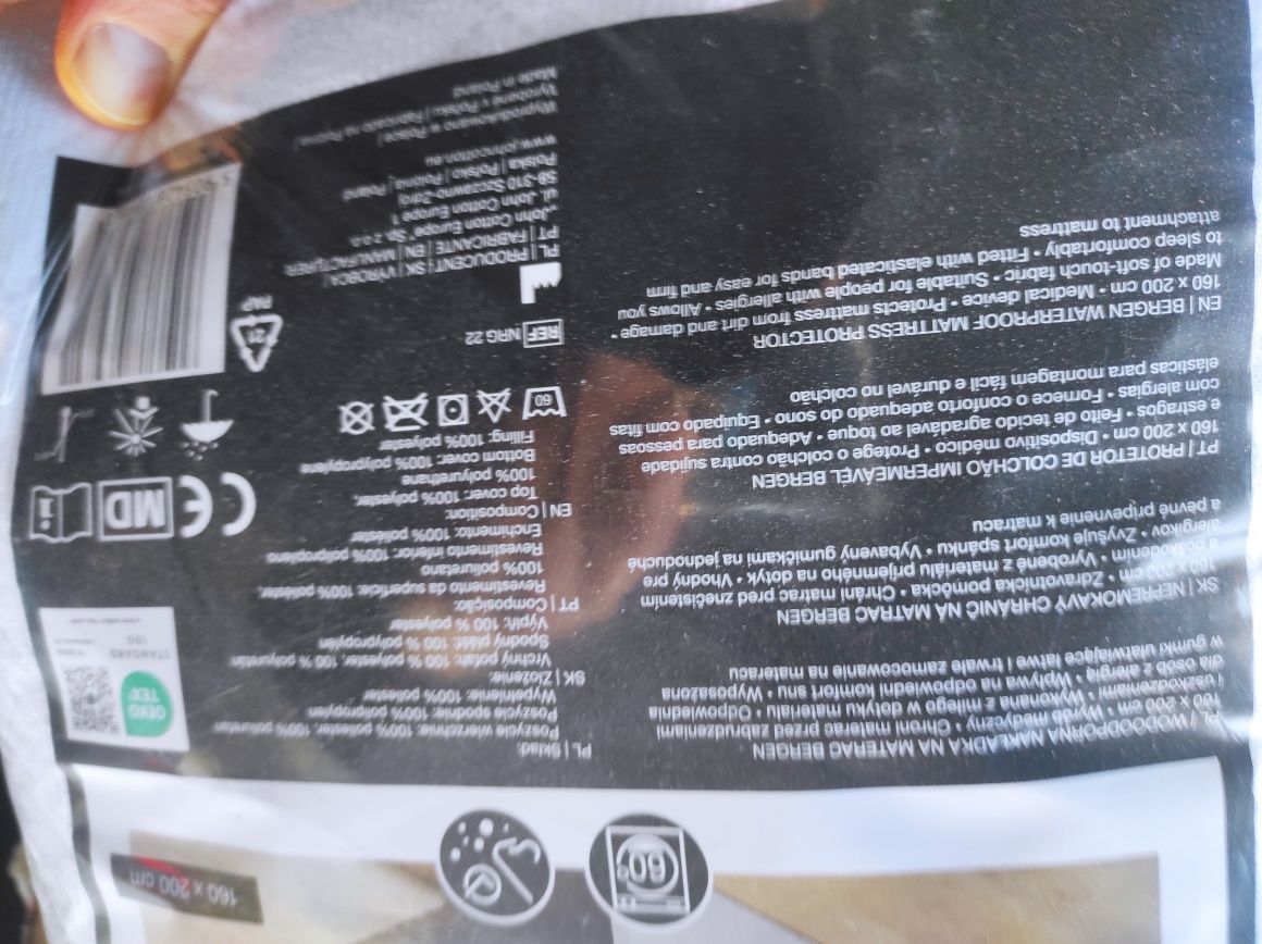 Nakładka na materac narzuta nowa 160/200