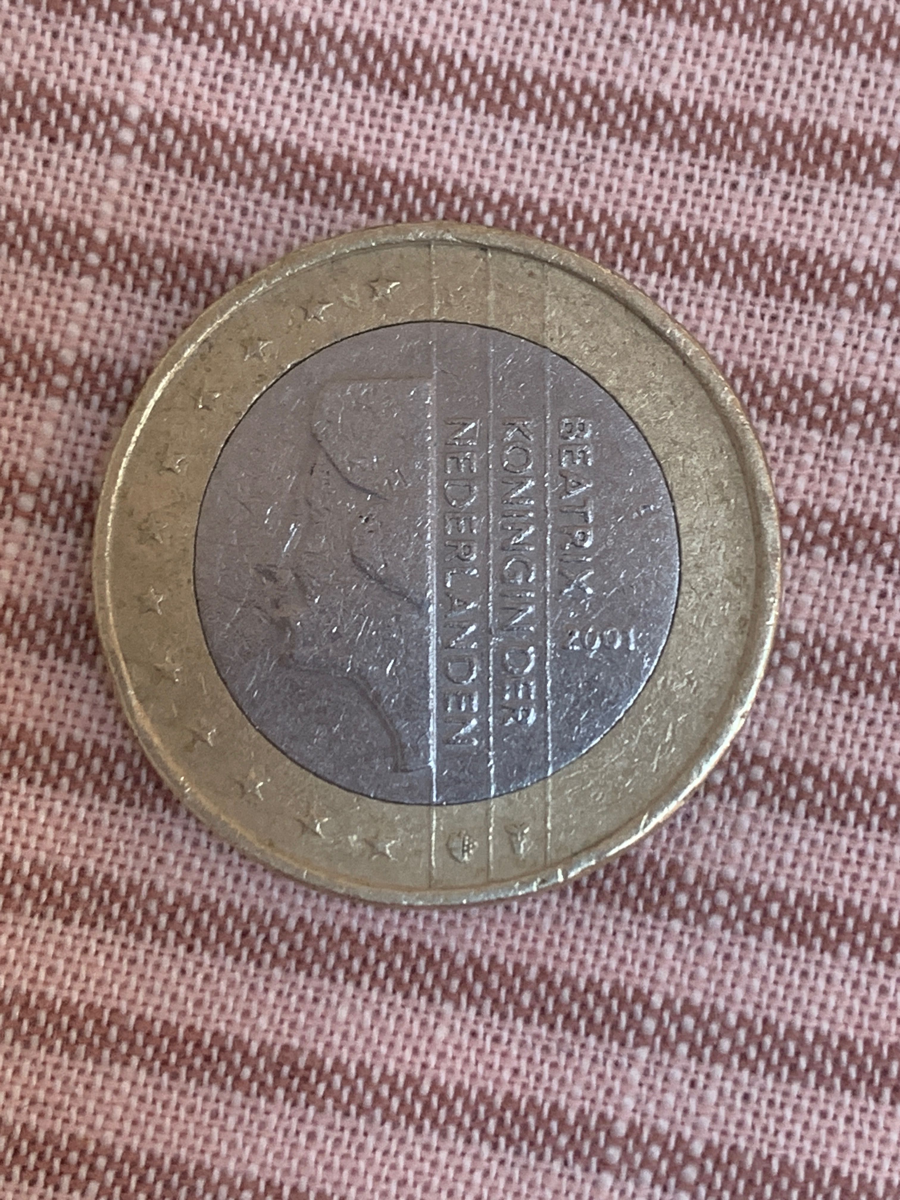 Moeda 1€ Holanda 2001