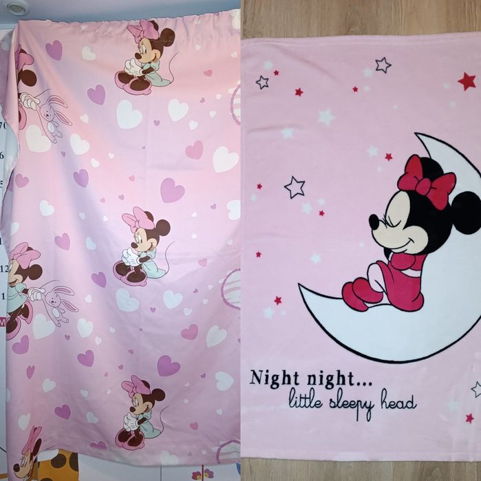 Mega paka Myszka Minnie Disney r. 98/104/110 ciuszki +kocyk + zasłona