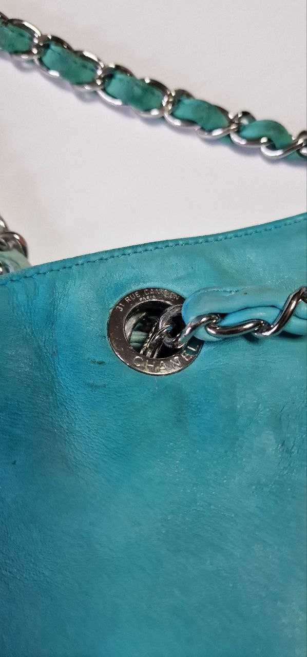 Сумка женская CHANEL ( Оригинал) Chanel Tote bag Light blue