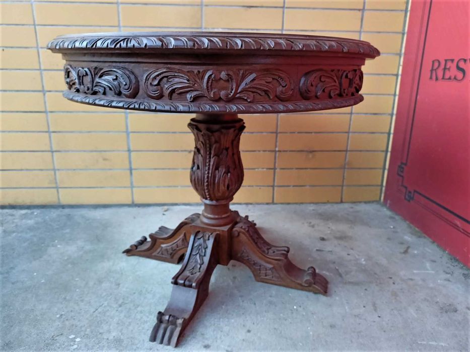 Mesa Apoio Castanho Velho