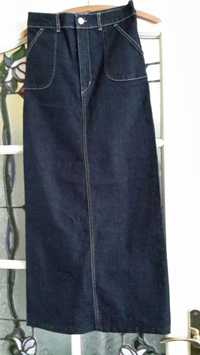 Nowa spódnica maxi jeansowa firmowa rozmiar 34 okazja wyprzedaż tanio