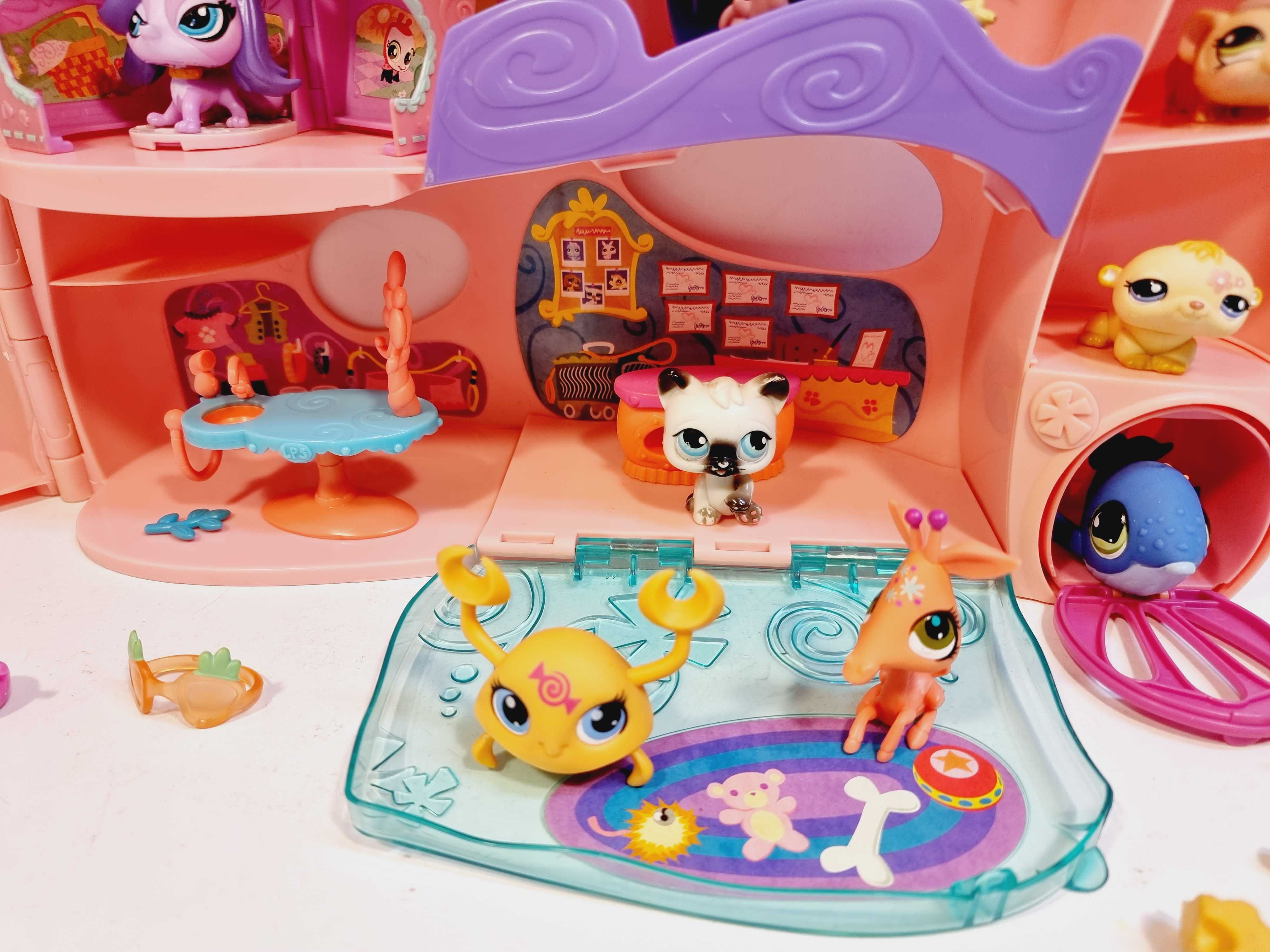 Littlest Pet Shop - Domek Centrum Adopcyjne + Figurki Lps + Akcesoria