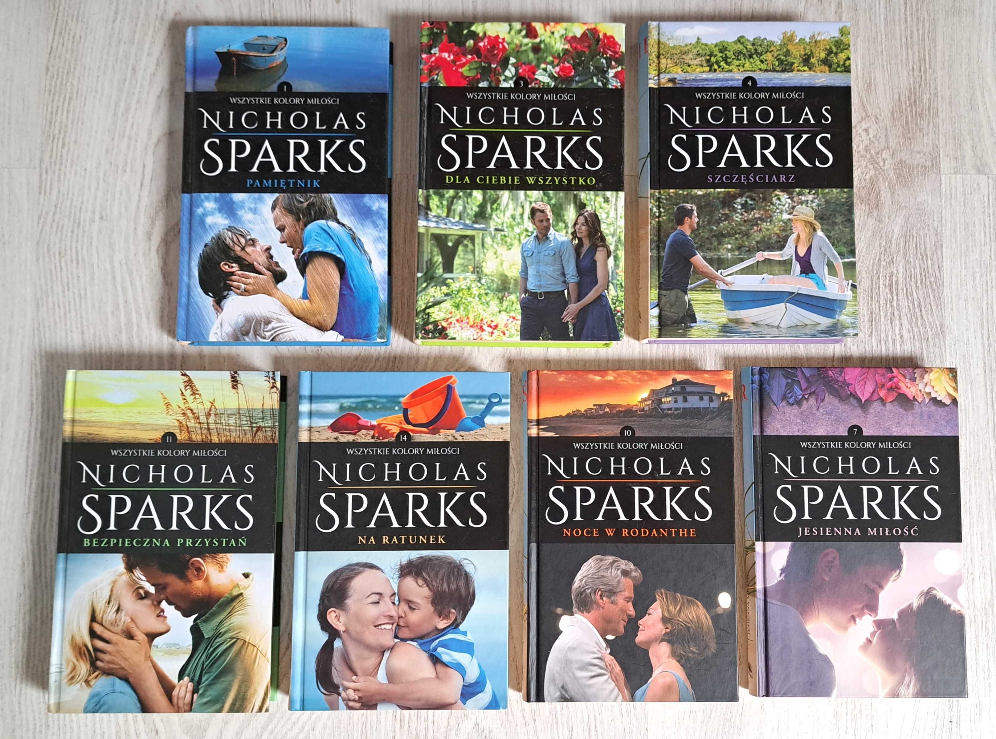 Nicholas Sparks Jesienna Szczęściarz Na zakręcie Pamiętnik Noce