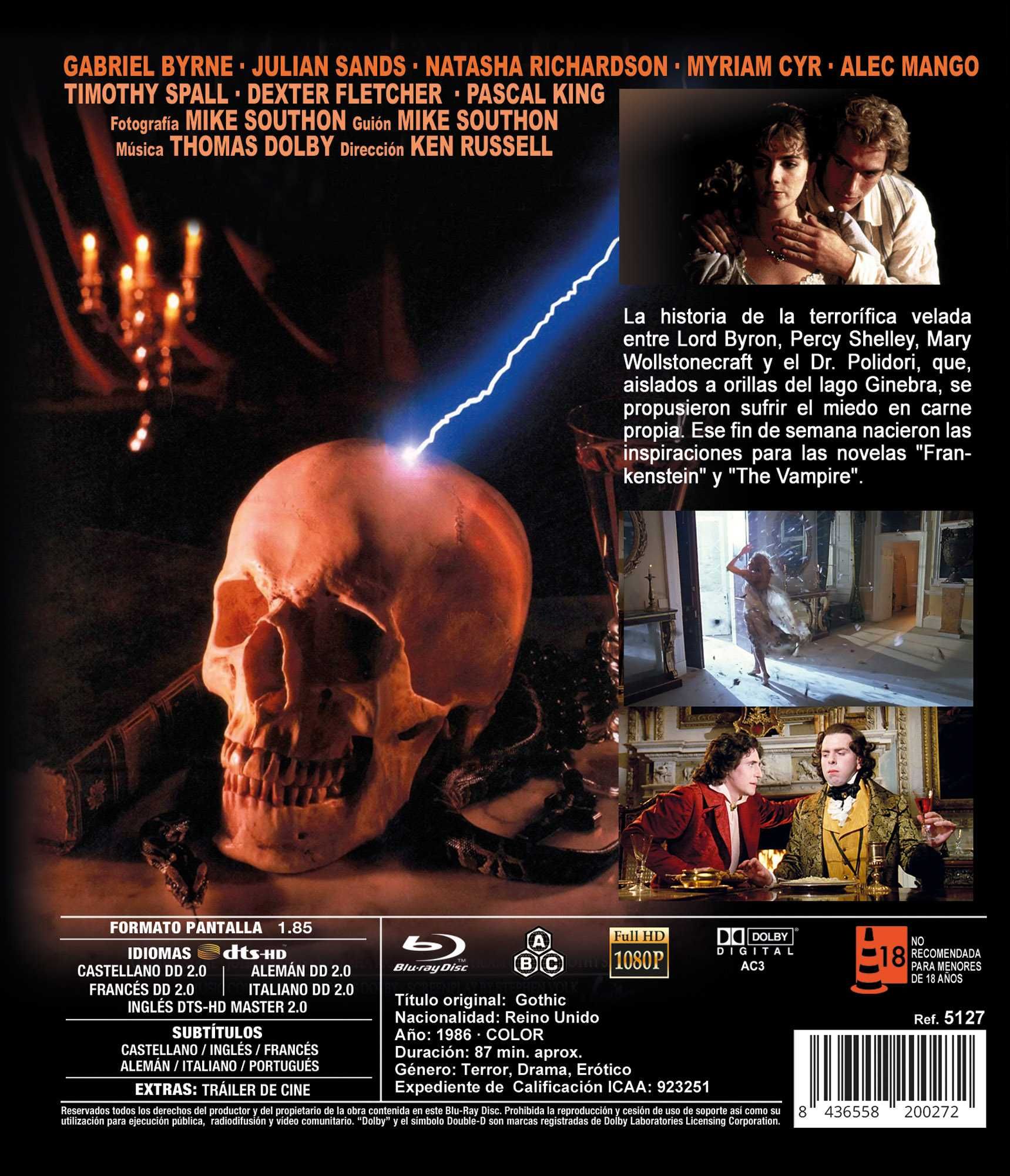 Gothic/Gothic - Poetas e Fantasmas (Blu-Ray)-Importado