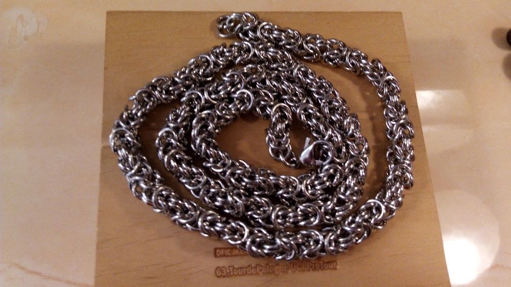 Srebrny łańcuszek,złoty łańcuszek,splot królewski,galibardi,316l,NOWY