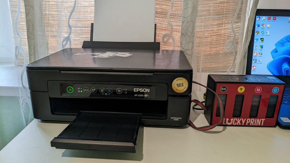 Принтер EPSON XP-2100 з СНПЧ (принтер, сканер, ксерокс)
