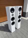 Kolumny AUNA 2 x 280W drewniane biale ladne 2 szt