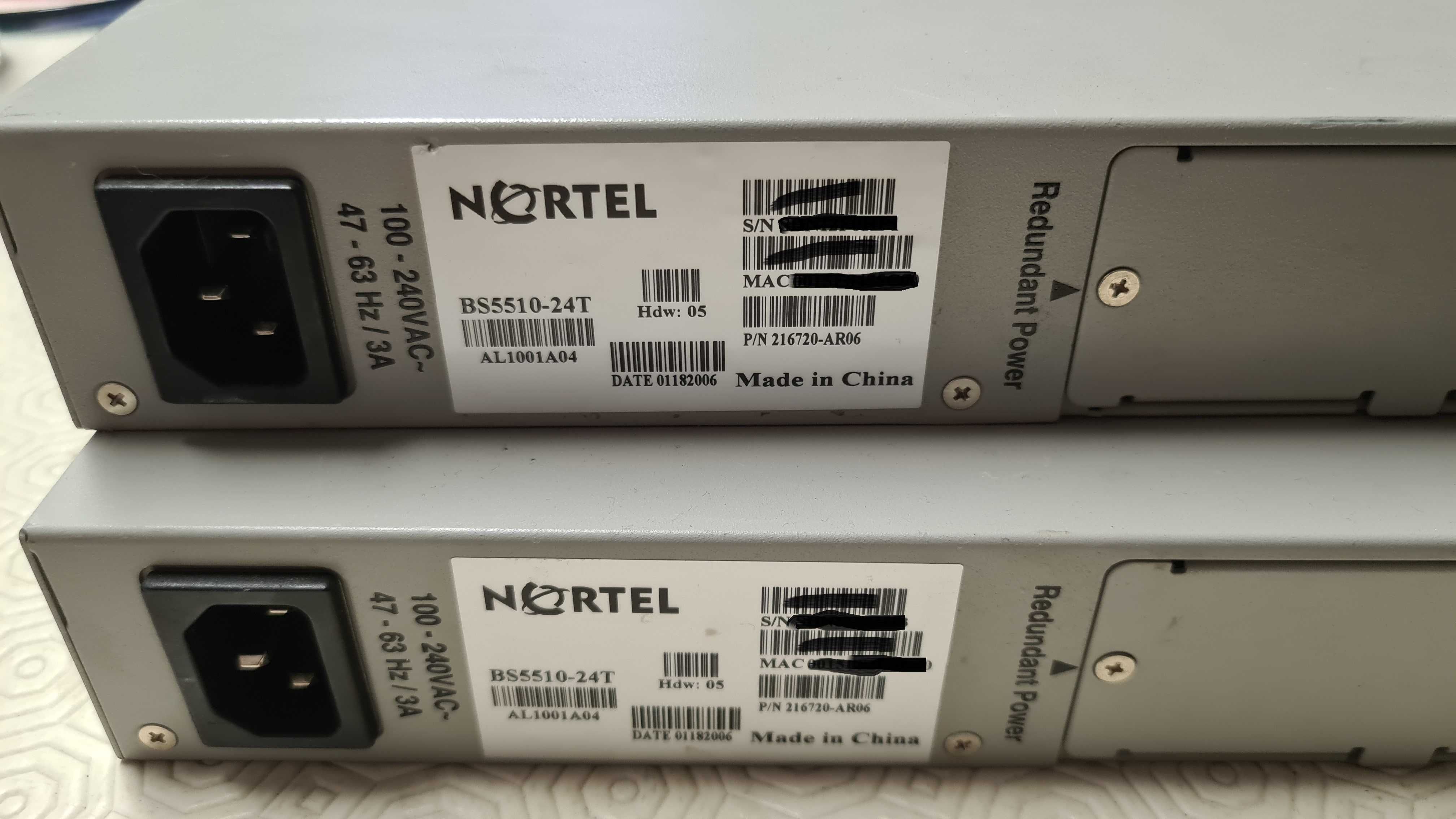 Nortel Baystack 5510-24T 10/100/1000 24G-port Switch 1U