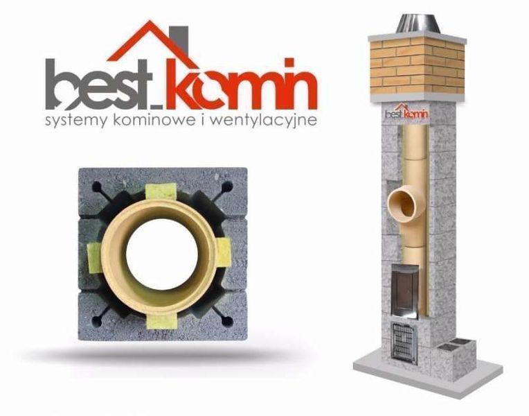 Komin systemowy Ceramiczny 6m K Fi 200 BKS PRODUCENT Wysyłka Gratis