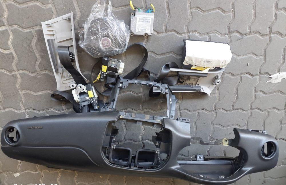 KIT AIRBAG TABLIER PASSAGEIRO + AIRBAG VOLANTE + CENTRALINA + CINTO