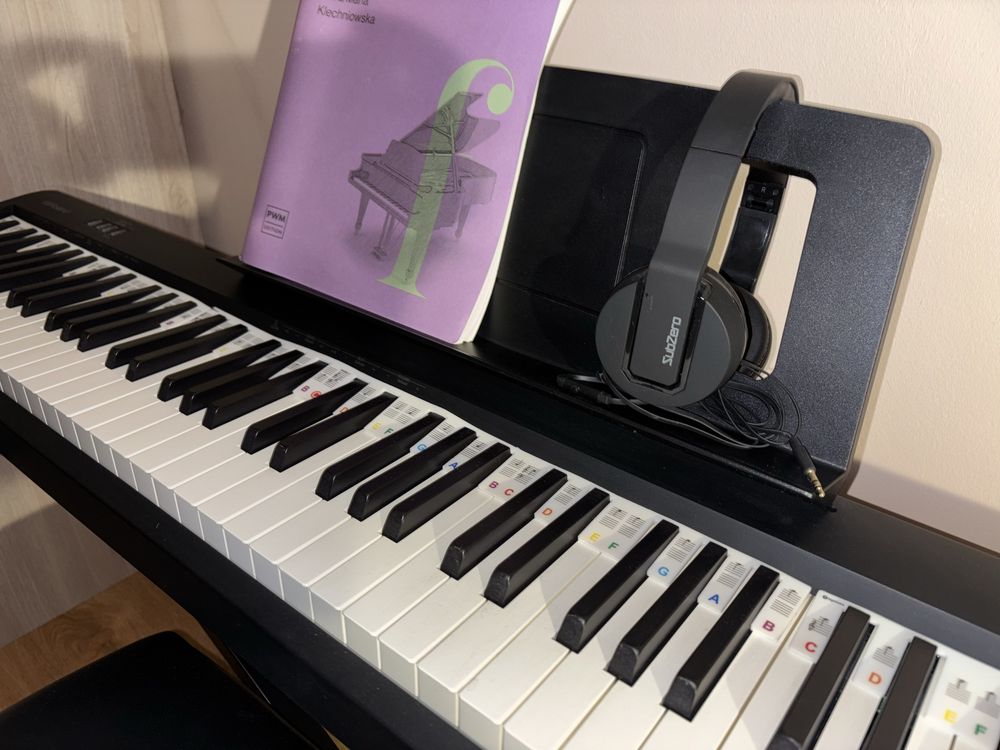 Pianino cyfrowe, keyboard Roland FP10, pełny zestaw do nauki gry