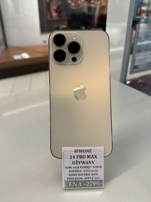 iPhone 14 Pro Max 128GB Bat 86% Topcase Vivo *Raty 0%*