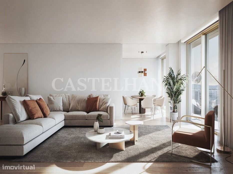 Apartamento T2 com varanda em novo empreendimento nas Avenidas Novas