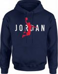 Bluza męska z kapturem Michael Jordan koszykówka granatowa rozm. M