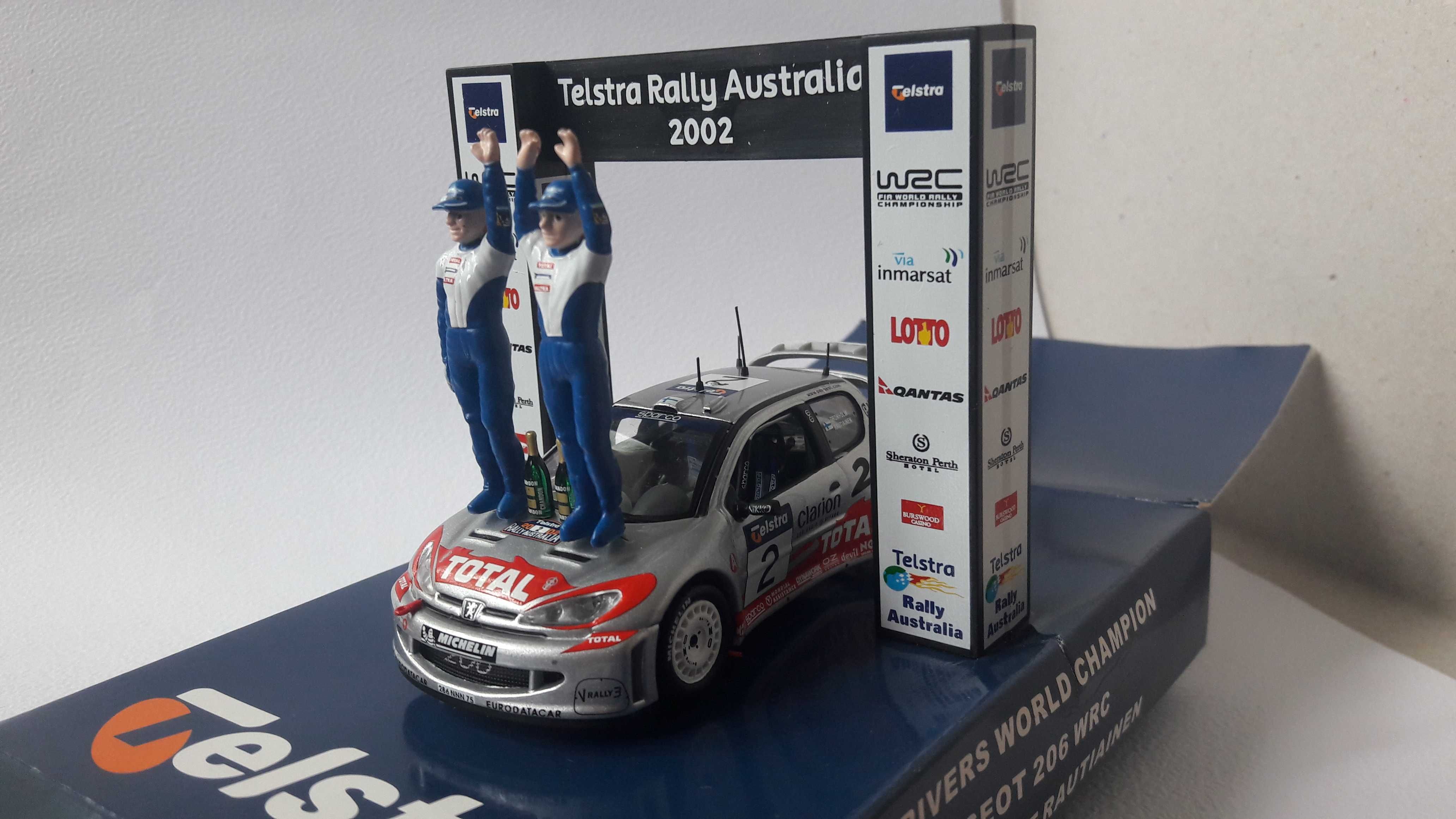 Коллекционная модель IXO Peugeot 206 WRC World Champion 2002 г, 1/43