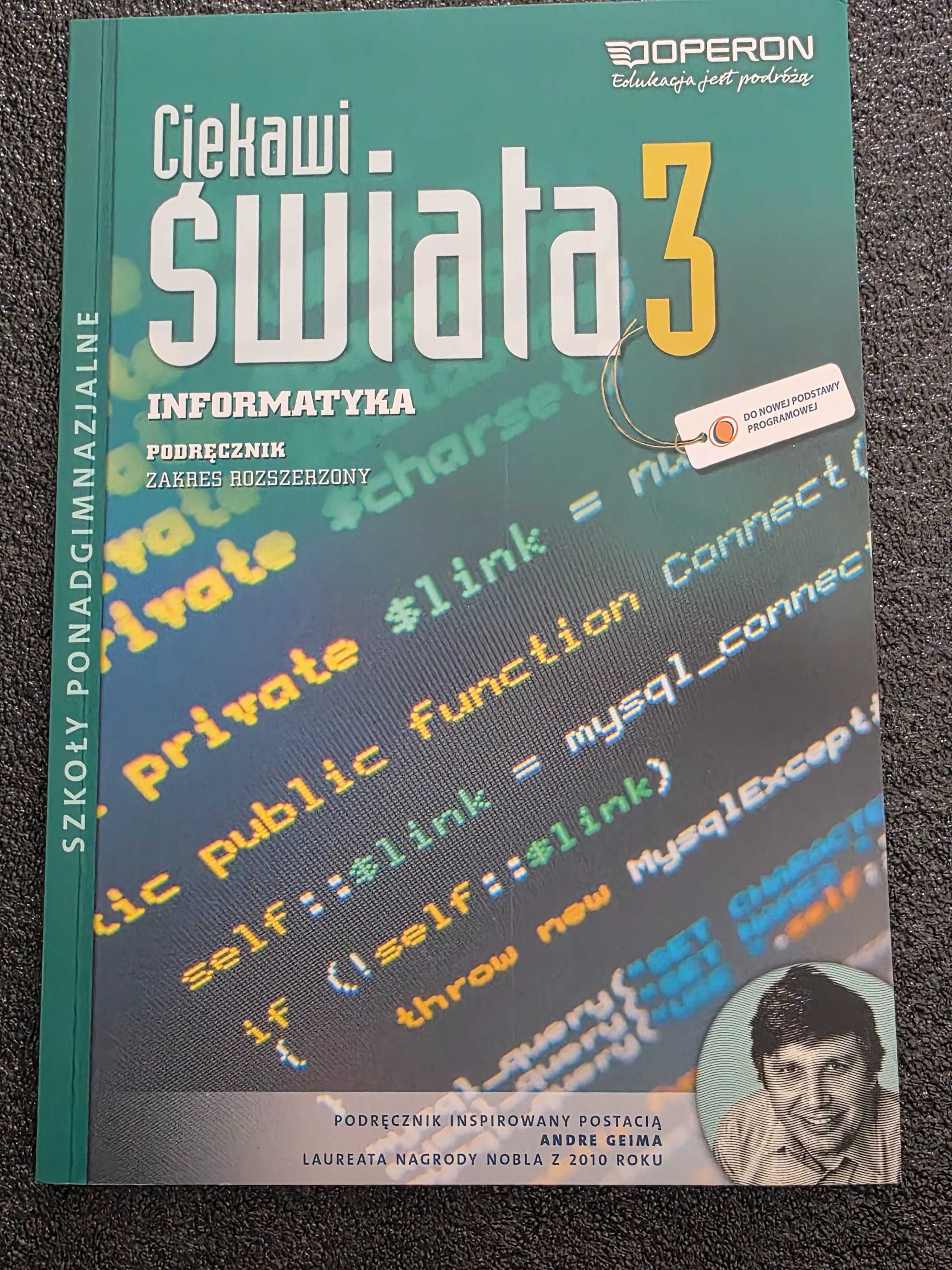 Podręcznik liceum/technikum informatyka rozszerzona klasa 3