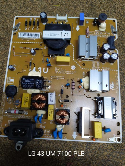 TV LG 43 UM7100PLB 4k Smart TV Peças