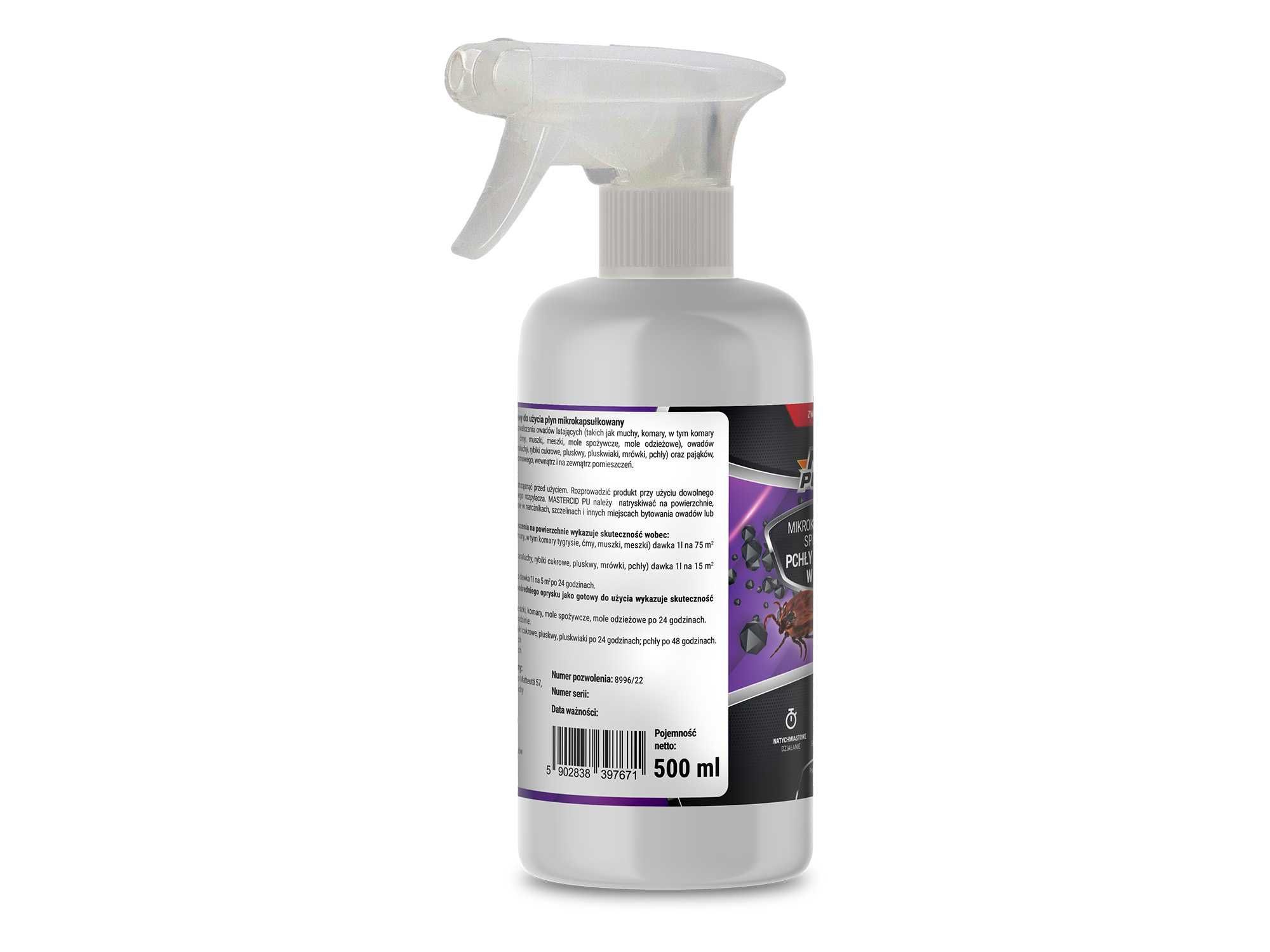 Preparat na pchły i kleszcze. Silny spray na insekty No Pest 500ml
