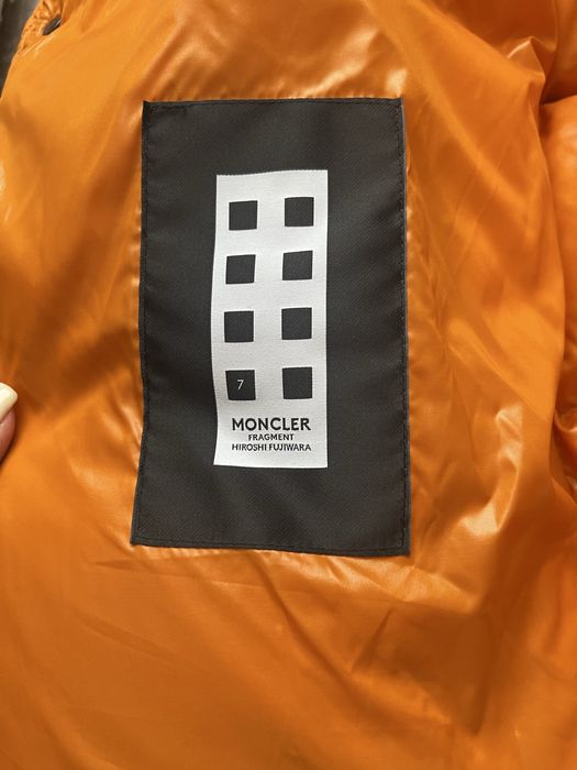 Куртка MONCLER FRAGMENT HIROSHI FUJIWARA, помаранчевого кольору