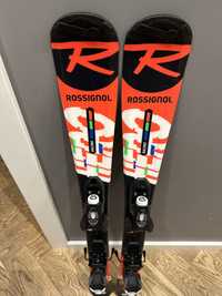 Narty kompozytowe junior Rossignol 100 z rockerem