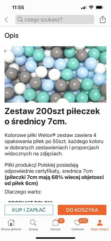 Suchy basen WELOX i okolo 400 piłeczek