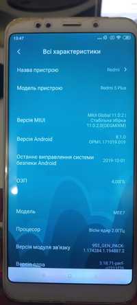 Смартфон Xiaomi Redmi 5 Plus 4/64GB