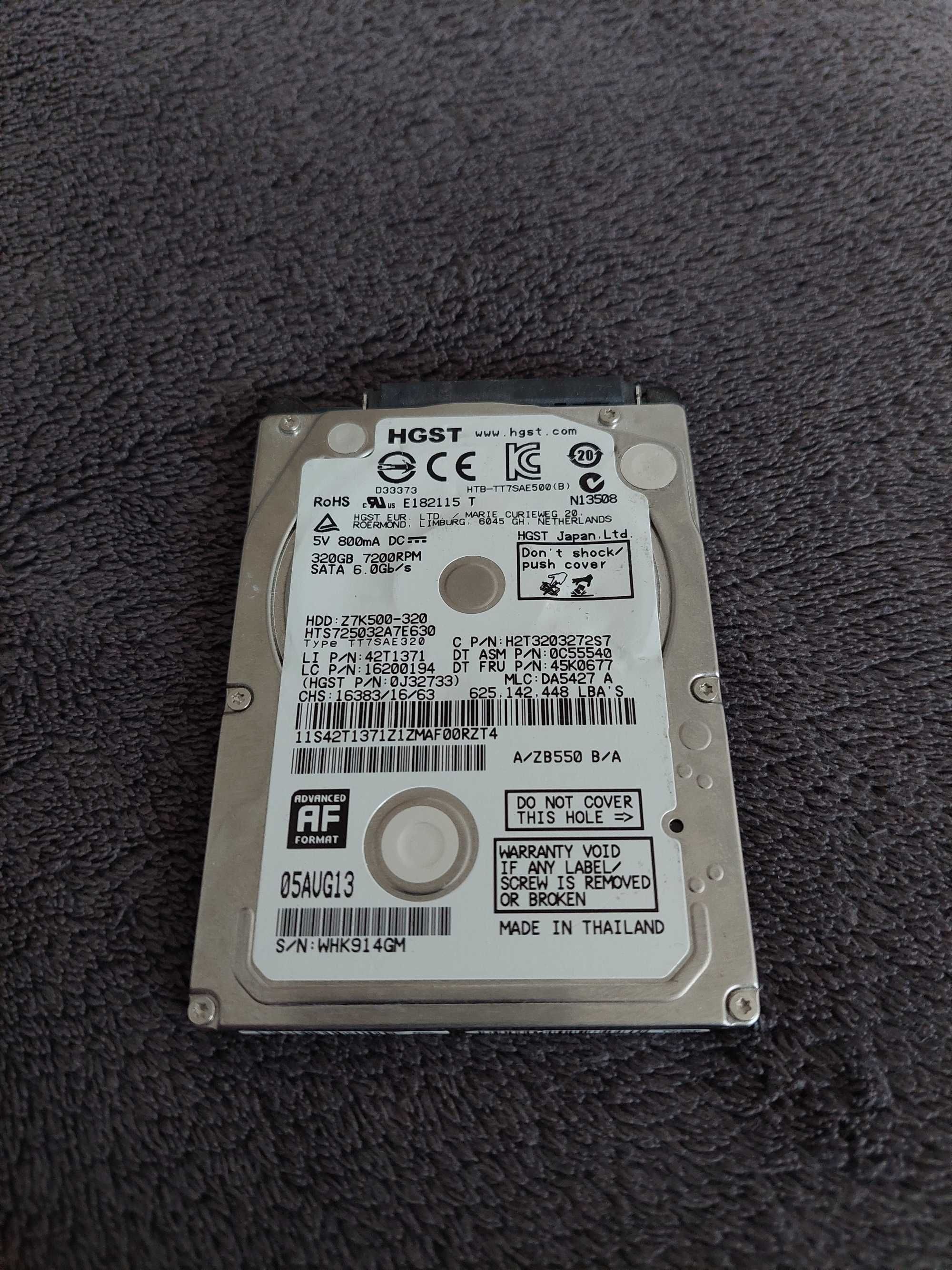 Disco 320GB 7200RPM 2.5"